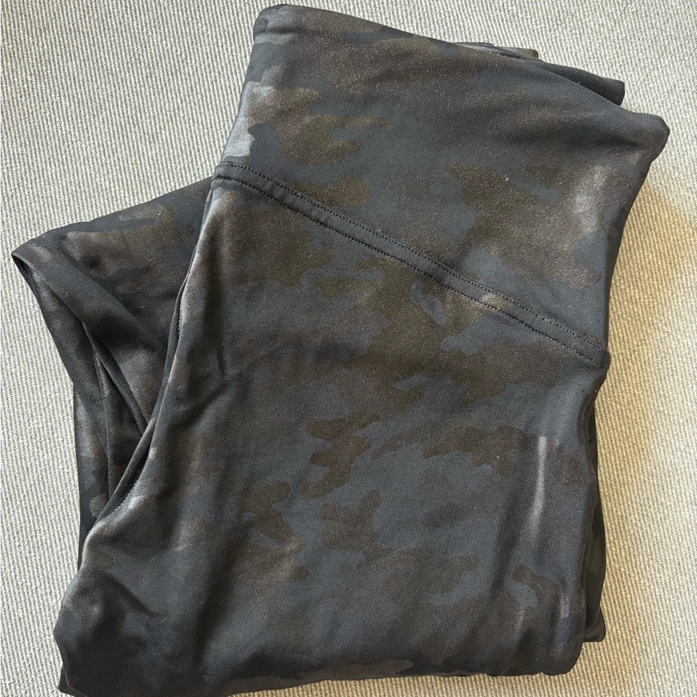 SPANX Black Camouflage Leggings